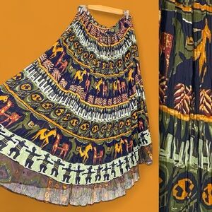 Just Class Vintage Boho Skirt